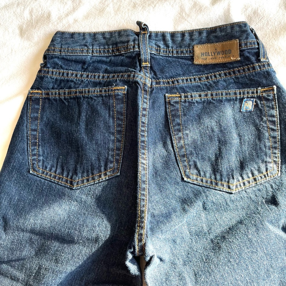 VINTAGE Hollywood Jeans High Waist Straight Leg Made in Canada Y2K 90s Mom Jeans - Picture 13 of 15